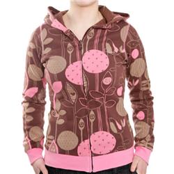 animal Ladies Jam Revers Zip Hoody - Deep Mahogany