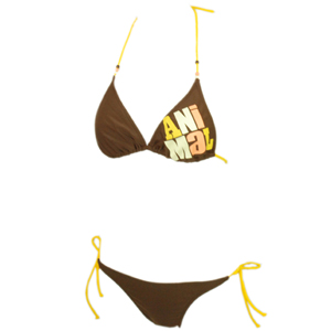 Animal Ladies Ladies Animal Blondie Placement Triangle Bikini