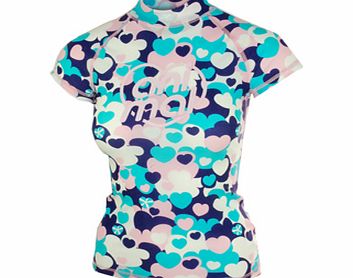 Animal Ladies Ladies Animal Bowie All Over Print Rash Vest.