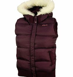Animal Ladies Ladies Animal Buckley Hooded Gillet. Deep Purple