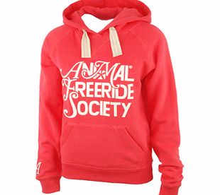 Ladies Animal Jackson Raglan Hoody. Paradise Pink