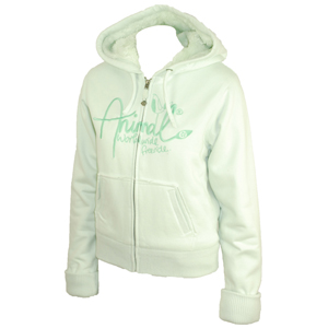 Animal Ladies Ladies Animal Jesus Jones Fur Lined Hoody. Ice
