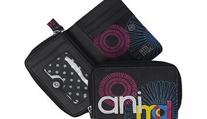 Animal Ladies Ladies Animal Nevis Leather Purse. Black