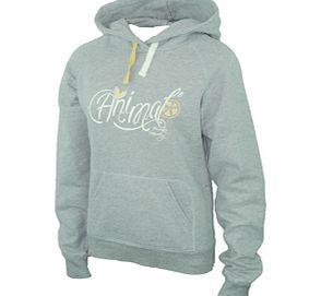 Ladies Animal Rafferty Raglan Hoody. Grey Marle