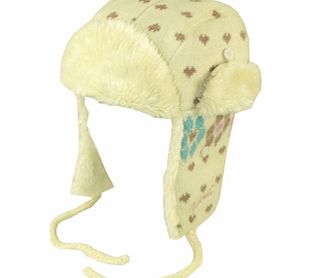 Ladies Animal Teal Deerstalker Hat. Antique White