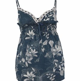 Animal Ladies Ladies Animal Teel Cami Top. Legion Blue