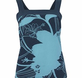 Animal Ladies Ladies Animal Tilly Woven Cami. Legion Blue