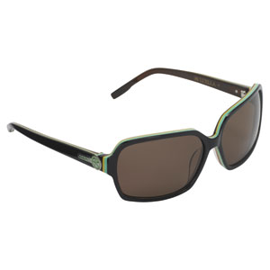 Animal Ladies Luella Sunglasses - Blk/Mint/Drk Brn