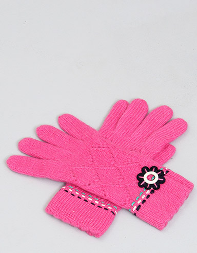 Animal Ladies Plum Gloves - Ibis Pink