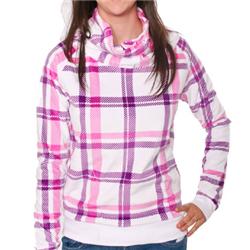 animal Ladies Slouch Neck Sweatshirt - White