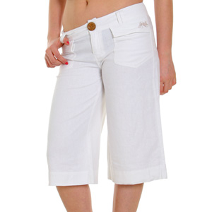 Animal Ladies Tickle Linen shorts - White