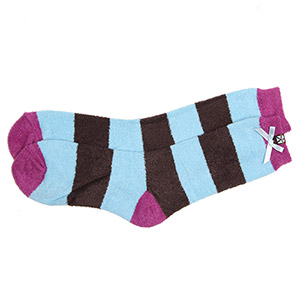 Animal Ladies Wido Bed socks - Light Sky