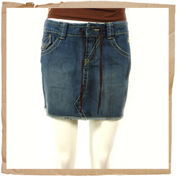 Luma Mini Skirt Mid Denim