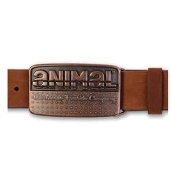 Animal Manfred Leather Belt - Brown