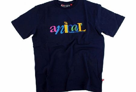 Animal Mens Animal Baurer Tee 450 Mood Indigo