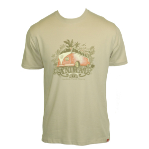 Animal Mens Animal Big Slick Tee Shirt. Cement