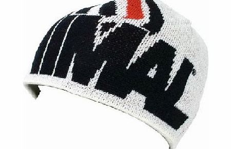 Animal Mens Animal Bo Beanie 001 White