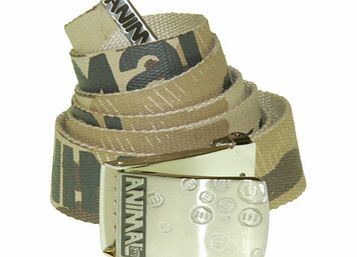 Animal Mens Animal Cannon Web Belt. Desert Camo