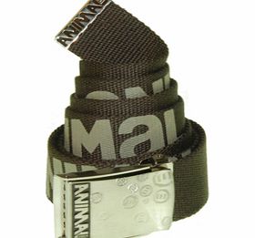 Animal Mens Animal Cannon Web Belt. Slate Brown