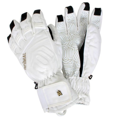 Mens Animal Cheveaux Gloves 001 White