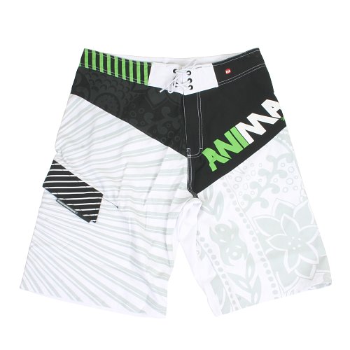 Mens Animal Flamingo Boardshort 001 White