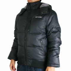 Animal Mens Animal Heggle Puffer Jacket Black