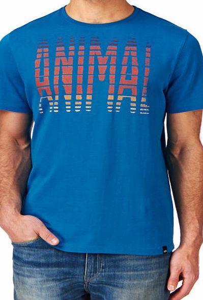 Animal Mens Animal Leade T-shirt - Vivid Blue