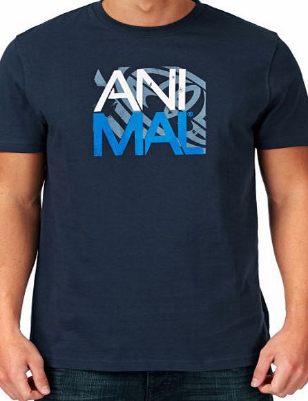 Animal Mens Animal Leads T-shirt - Indigo