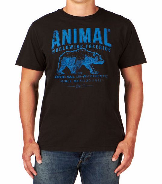 Animal Mens Animal Livingstone T-Shirt - Black