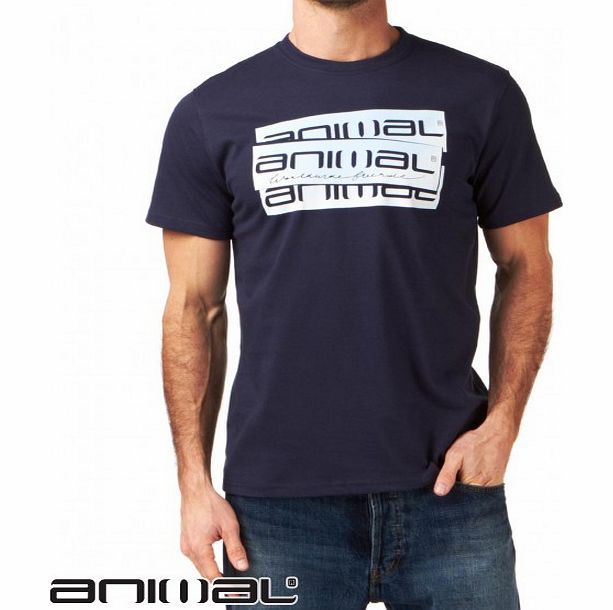Animal Mens Animal Lyme T-Shirt - Nightshade Navy