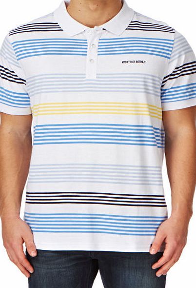 Animal Mens Animal Reip Polo Shirt - White