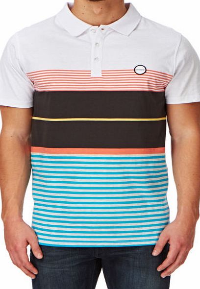 Animal Mens Animal Rooster Polo Shirt - White