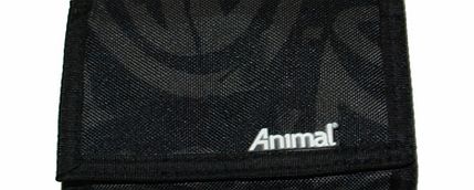 Animal Mens Animal Slacker 3 Leaf Wallet. Black