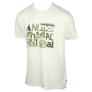 Animal Mens Mens Animal Basilisk Crew Printed T-Shirt. White