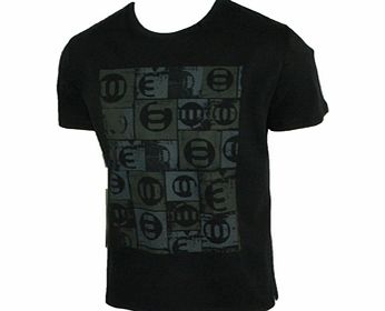 Animal Mens Mens Animal Beckett Mid Fit Printed T-Shirt. Black