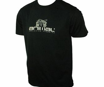 Animal Mens Mens Animal Burton Printed T-Shirt. Black