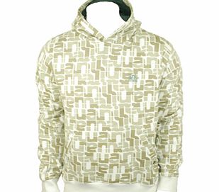 Animal Mens Mens Animal Chimp All Over Print Hoody. White