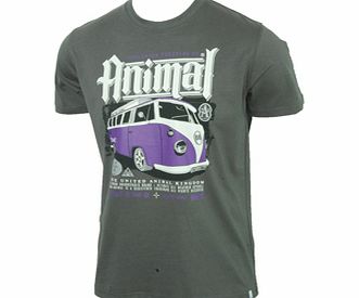 Animal Mens Mens Animal Cobbs VW T-Shirt. Gargoyle