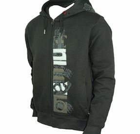 Animal Mens Mens Animal Danvers Zip Thru Hoody. Raven