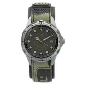 Mens Animal Double O One Watch. Olive Camo