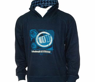 Mens Animal Ferret Hooded Long Sleeve Top. Mood