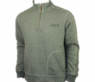 Mens Animal Tench 1/4 Zip Track Top. Grey Marle