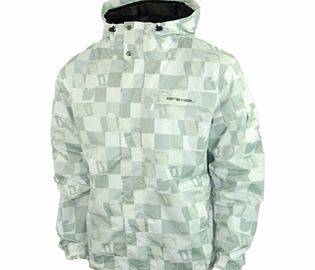 Animal Mens Mens Animal Wahine Full Zip Shell Jacket. White