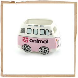Norma Camper Van Candle Pink