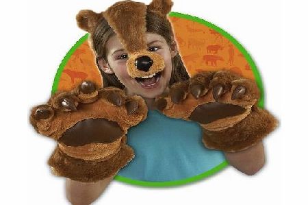 animal Planet Power Paws And Face Mask - Bear