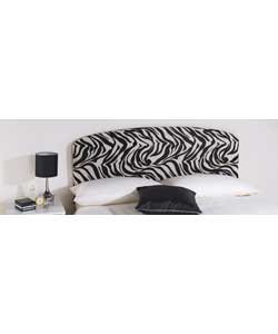 Animal Print Curved Kingsize Headboard