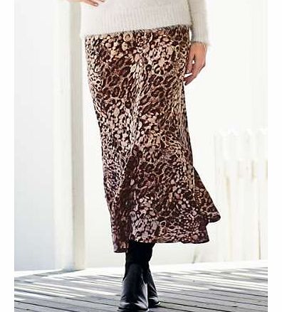 Animal Print Maxi Skirt