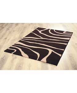 Print Rug 137x195 - Chocolate and Cream