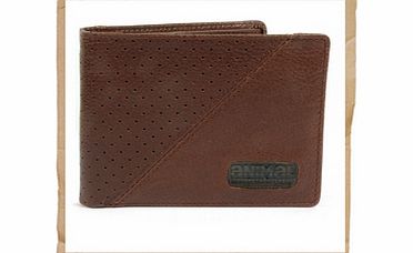 Animal Rusty Leather Wallet Brown