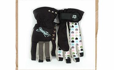 Animal Shirley Ski Gloves  Black